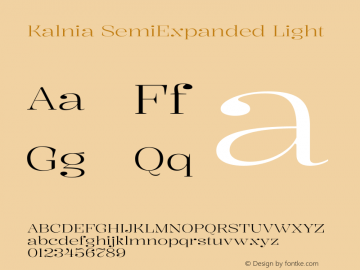 Kalnia SemiExpanded Light Version 1.105图片样张