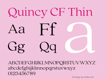 Quincy CF Thin Version 4.300;FEAKit 1.0图片样张