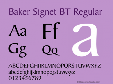 Baker Signet BT Version 1.001图片样张