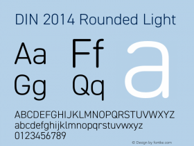 DIN 2014 Rounded Light Version 1.000图片样张