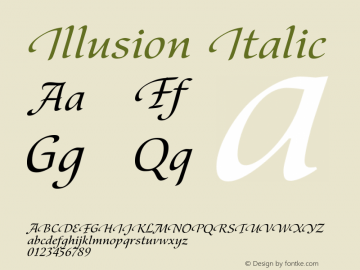 Illusion Italic Version 1.001图片样张