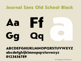 Journal Sans Old School Black Version 1.000图片样张