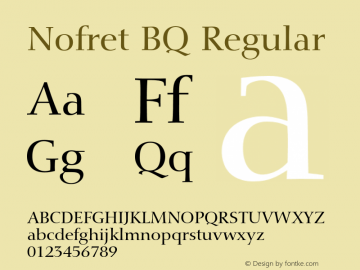 Nofret BQ Regular 001.000图片样张