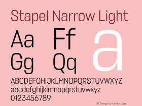 Stapel Narrow Light Version 1.001图片样张