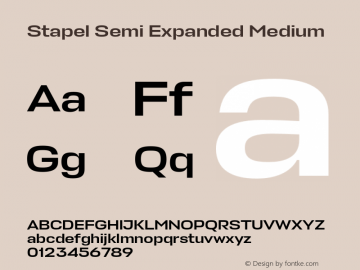 Stapel Semi Expanded Medium Version 1.001图片样张