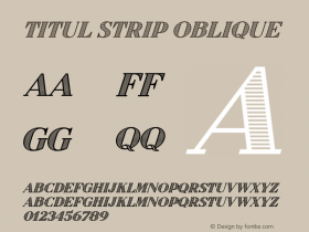 Titul Strip Oblique Version 1.000图片样张