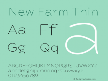 New Farm Thin Version 1.101;hotconv 1.0.109;makeotfexe 2.5.65596图片样张