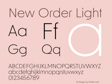 New Order Light Version 1.000;FEAKit 1.0图片样张