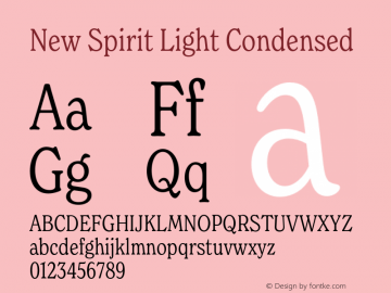 New Spirit Light Condensed Version 1.001;FEAKit 1.0图片样张