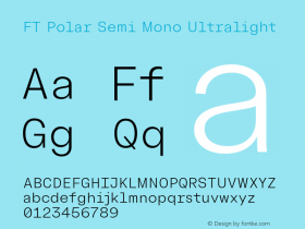 FT Polar Semi Mono Ultralight Version 1.000;FEAKit 1.0图片样张