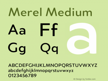 Merel Medium Version 1.001;Glyphs 3.2 (3219)图片样张