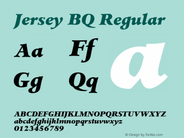 Jersey BQ Regular 001.000图片样张