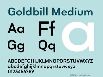 Goldbill Medium Version 1.001图片样张