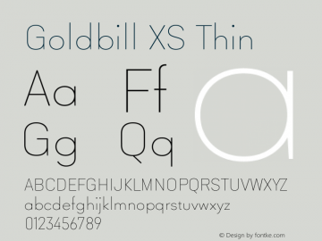 Goldbill XS Thin Version 1.001图片样张