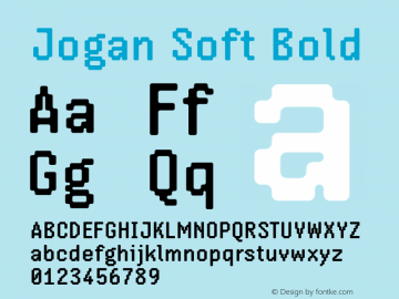 Jogan Soft Bold Version 1.000;June 16, 2022;FontCreator 14.0.0.2843 64-bit图片样张