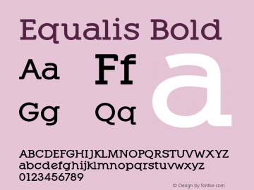 Equalis-Bold Version 1.000图片样张