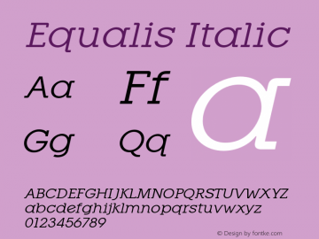 Equalis-Italic Version 1.000图片样张