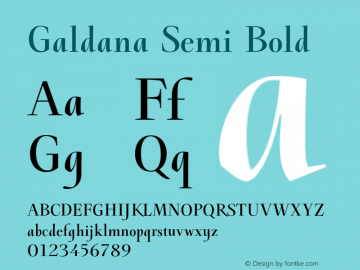 Galdana-SemiBold 1.000图片样张