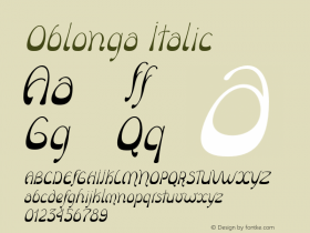 Oblonga-Italic 1.000图片样张