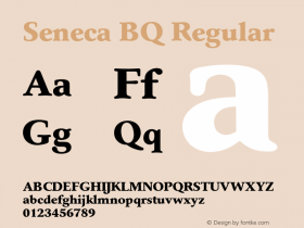 Seneca BQ Regular 001.000图片样张