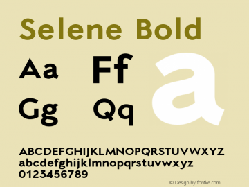Selene-Bold 1.650图片样张