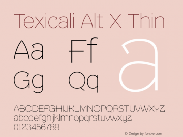 Texicali Alt X Thin Version 1.000图片样张