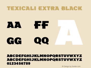 Texicali Extra Black Version 1.000图片样张