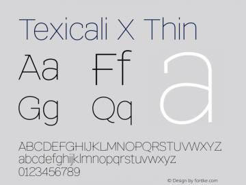 Texicali X Thin Version 1.000图片样张