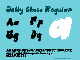 Jelly Choco Version 1.00;May 26, 2023;FontCreator 13.0.0.2683 64-bit图片样张