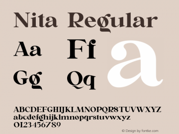 Nita Version 1.003;Fontself Maker 3.5.6图片样张
