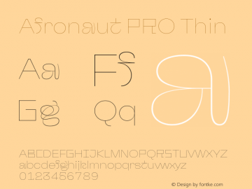 Afronaut PRO Thin Version 1.000;Glyphs 3.2 (3238)图片样张