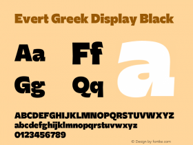 Evert Greek Display Black Version 1.000图片样张