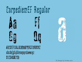 CarpediemEF Regular 001.000 Font Sample