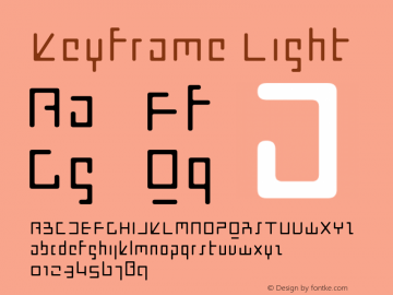 Keyframe Light Version 1.000 | web-ttf图片样张