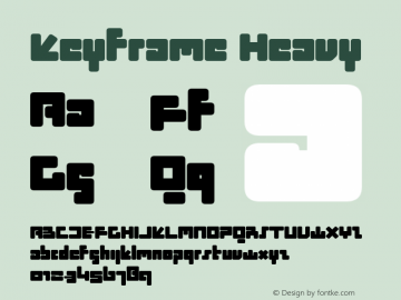 Keyframe Heavy Version 1.000 | web-ttf图片样张