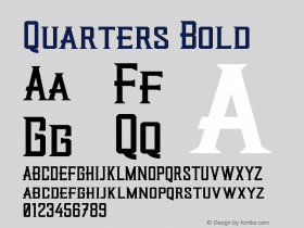 Quarters-Bold Version 1.000图片样张
