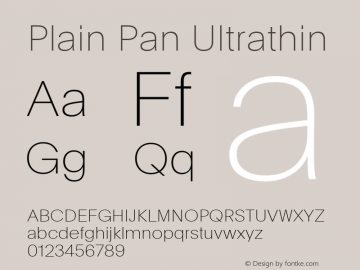 Plain Pan Ultrathin Version 1.005; build 0005图片样张