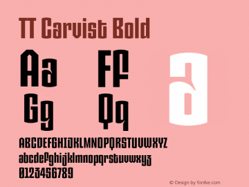 TT Carvist Bold Version 1.000.27122023图片样张