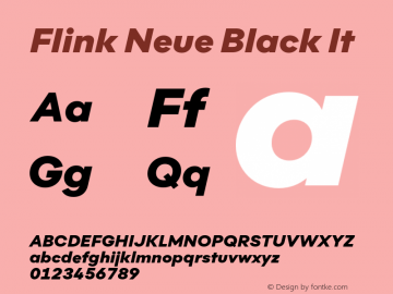 Flink Neue Black It Version 2.100;Glyphs 3.1.2 (3150)图片样张