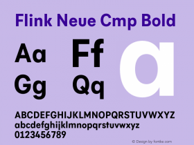 Flink Neue Cmp Bold Version 2.100;Glyphs 3.1.2 (3150)图片样张