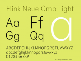 Flink Neue Cmp Light Version 2.100;Glyphs 3.1.2 (3150)图片样张