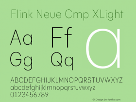 Flink Neue Cmp XLight Version 2.100;Glyphs 3.1.2 (3150)图片样张