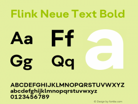 Flink Neue Text Bold Version 2.100;Glyphs 3.1.2 (3150)图片样张