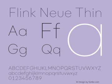 Flink Neue Thin Version 2.100;Glyphs 3.1.2 (3150)图片样张