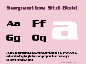 SerpentineStd-Bold Version 2.077;PS 005.000;hotconv 1.0.67;makeotf.lib2.5.33168图片样张