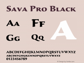 SavaPro-Black Version 2.071;PS 2.000;hotconv 1.0.67;makeotf.lib2.5.33168图片样张