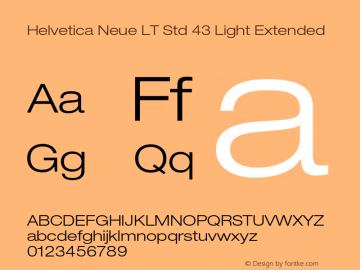 HelveticaNeueLTStd-LtEx Version 2.101;PS 005.000;hotconv 1.0.67;makeotf.lib2.5.33168图片样张