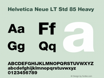 HelveticaNeueLTStd-Hv Version 2.101;PS 005.000;hotconv 1.0.67;makeotf.lib2.5.33168图片样张