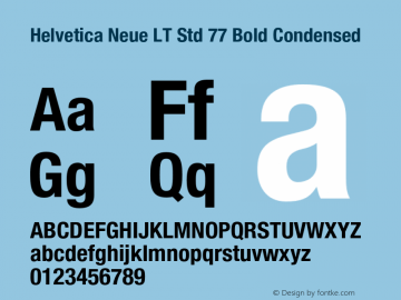 HelveticaNeueLTStd-BdCn Version 2.101;PS 005.000;hotconv 1.0.67;makeotf.lib2.5.33168图片样张