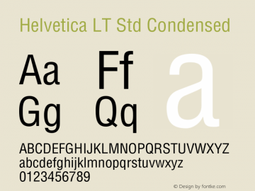 HelveticaLTStd-Cond Version 2.125;PS 005.000;hotconv 1.0.67;makeotf.lib2.5.33168图片样张